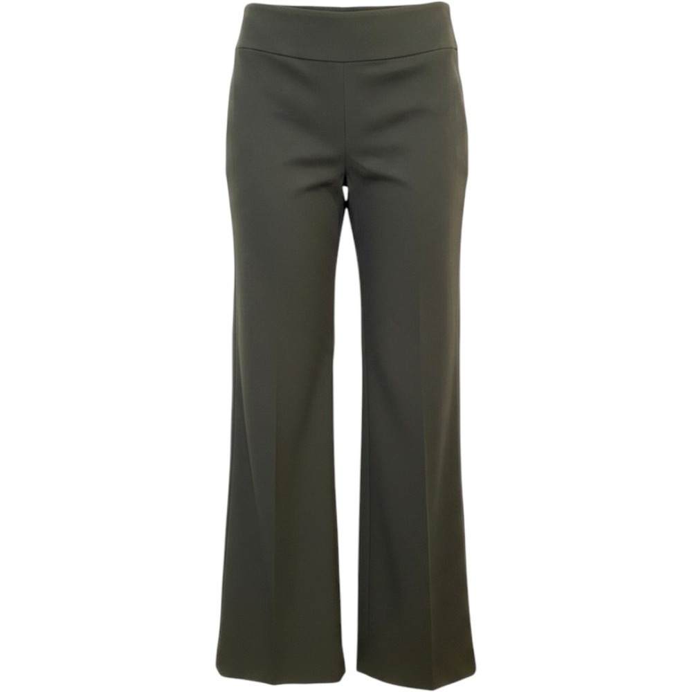 Lord & Taylor Womens Black Wide Leg High Rise Dress Pants Size 8 Professional